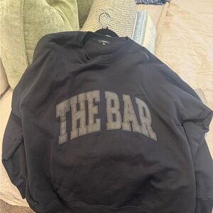 Black 'The Bar' Sweatshirt